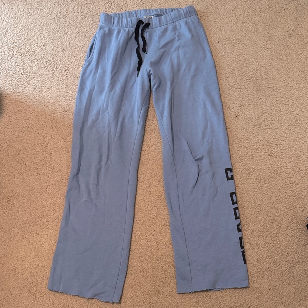 PINK VICTORIA’S SECRET Blue Wide Leg Lounge Pants